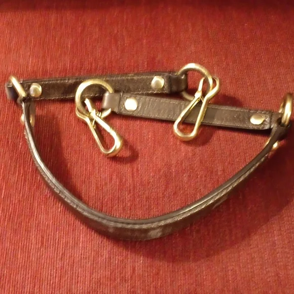 Coach Brown Leather Strap with Gold Hardware - Picture 3 of 5